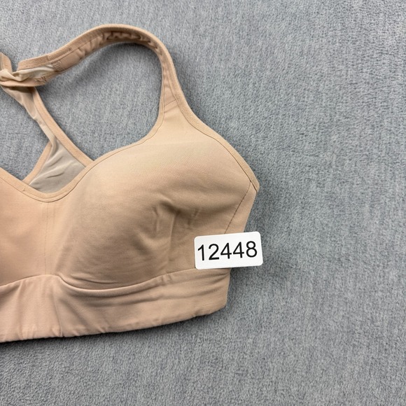 Lululemon Sports Bra Womens 6 Beige Speed Up Racerback Athletic Yoga Gym Workout - Picture 7 of 7